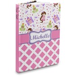 Princess & Diamond Print Hardbound Journal - 5.75" x 8" (Personalized)