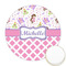 Princess & Diamond Print Icing Circle - Medium - Front