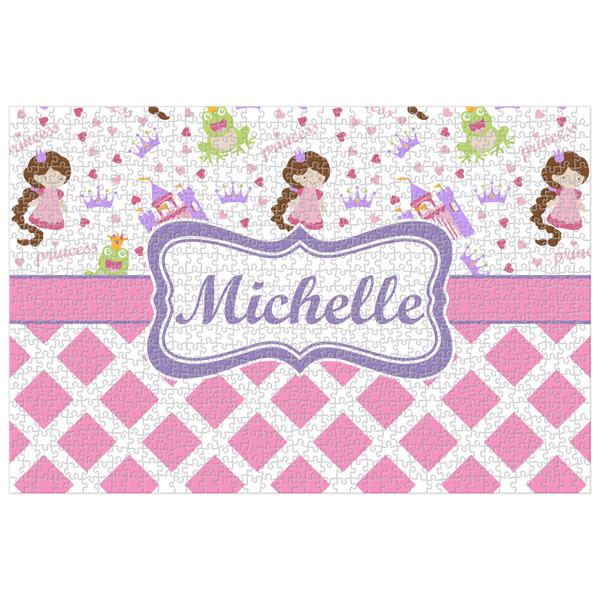 Custom Princess & Diamond Print Jigsaw Puzzle - 1000-piece (Personalized)