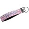 Princess & Diamond Print Webbing Keychain FOB with Metal