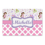 Princess & Diamond Print Large Rectangle Car Magnet (Personalized)