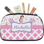 Princess & Diamond Print Makeup / Cosmetic Bag - Medium (Personalized)