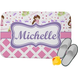 Princess & Diamond Print Memory Foam Bath Mat - 34"x21" (Personalized)