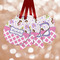 Princess & Diamond Print Metal Ornaments - Parent Main