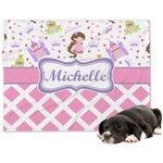 Princess & Diamond Print Dog Blanket - Large (Personalized)