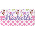 Princess & Diamond Print Mini/Bicycle License Plate (2 Holes) (Personalized)