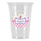 Princess & Diamond Print Party Cups - 16oz - Front/Main