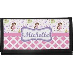 Princess & Diamond Print Canvas Checkbook Cover (Personalized)