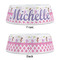 Princess & Diamond Print Plastic Pet Bowls - Medium - APPROVAL