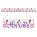 Princess & Diamond Print Plastic Ruler - 12" (Personalized)