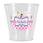 Princess & Diamond Print Plastic Shot Glass (Personalized)