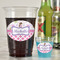 Princess & Diamond Print Plastic Shot Glasses - In Context