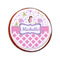 Princess & Diamond Print Printed Icing Circle - Small - On Cookie