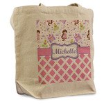 Princess & Diamond Print Reusable Cotton Grocery Bag (Personalized)