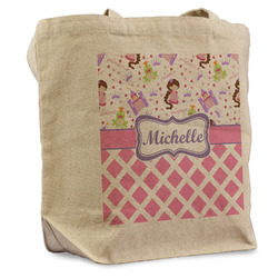 Princess & Diamond Print Reusable Cotton Grocery Bag (Personalized)