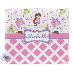 Princess & Diamond Print Security Blanket - Single Sided (Personalized)