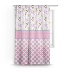 Princess & Diamond Print Sheer Curtain - 50"x84"