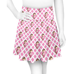 Princess & Diamond Print Skater Skirt - X Small