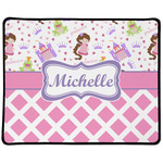 Princess & Diamond Print Large Gaming Mouse Pad - 12.5" x 10" (Personalized)