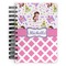 Princess & Diamond Print Spiral Journal Small - Front View