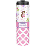 Princess & Diamond Print Stainless Steel Skinny Tumbler - 20 oz (Personalized)