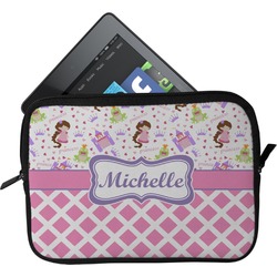 Princess & Diamond Print Tablet Case / Sleeve - Small (Personalized)