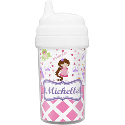 Princess & Diamond Print Toddler Sippy Cup (Personalized)