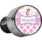 Princess & Diamond Print USB Car Charger (Personalized)