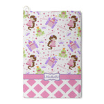 Princess & Diamond Print Waffle Weave Golf Towel (Personalized)