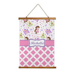 Princess & Diamond Print Wall Hanging Tapestry (Personalized)