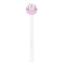 Princess & Diamond Print White Plastic 5.5" Stir Stick - Round - Single Stick