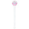 Princess & Diamond Print White Plastic 7" Stir Stick - Round - Single Stick