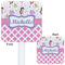 Princess & Diamond Print White Plastic Stir Stick - Double Sided - Approval