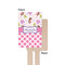 Princess & Diamond Print Wooden 6.25" Stir Stick - Rectangular - Single - Front & Back