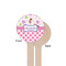 Princess & Diamond Print Wooden 6" Stir Stick - Round - Single Sided - Front & Back