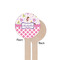 Princess & Diamond Print Wooden 7.5" Stir Stick - Round - Single Sided - Front & Back