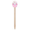 Princess & Diamond Print Wooden Food Pick - Oval - Single Pick