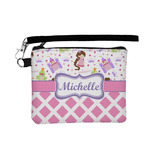 Princess & Diamond Print Wristlet ID Case w/ Name or Text