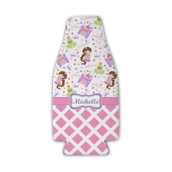 Custom Princess & Diamond Print Zipper Bottle Cooler (Personalized)