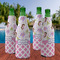 Princess & Diamond Print Zipper Bottle Cooler - Set of 4 - LIFESTYLE