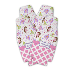 Princess & Diamond Print Zipper Bottle Cooler - Set of 4 (Personalized)