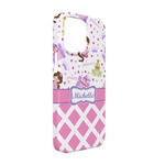 Princess & Diamond Print iPhone Case - Plastic - iPhone 13 (Personalized)