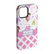 Princess & Diamond Print iPhone 15 Pro Tough Case - Angle