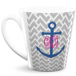 Monogram Anchor 12 Oz Latte Mug