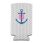 Monogram Anchor Can Cooler (tall 12 oz)