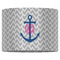 Monogram Anchor 16" Drum Lampshade - FRONT (Fabric)