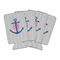 Monogram Anchor 16oz Can Sleeve - Set of 4 - MAIN