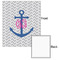 Monogram Anchor 20x24 - Matte Poster - Front & Back