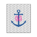 Monogram Anchor Wood Print - 20x24