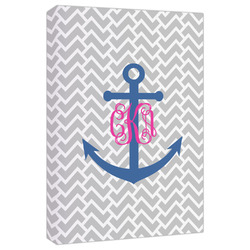 Monogram Anchor Canvas Print - 20x30